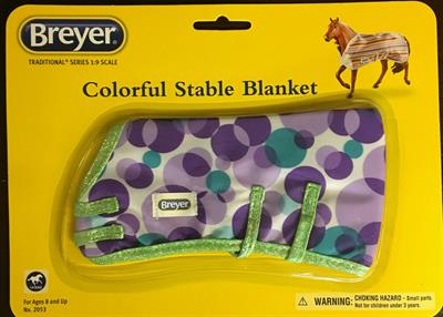 Breyer 2053 Colorful Stable Blanket - purple